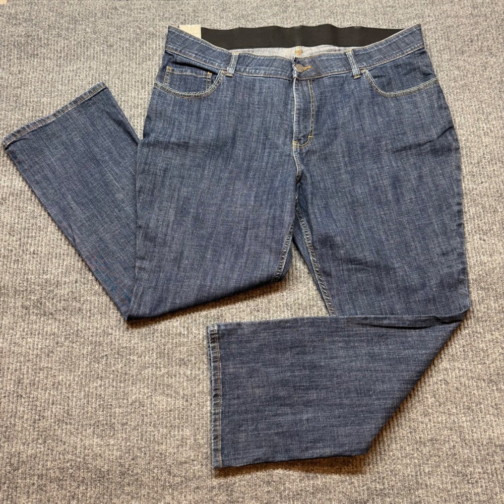 Lee Riders Indigo Womens Plus Size 22W M Straight Leg Blue Jeans NWT Stretch